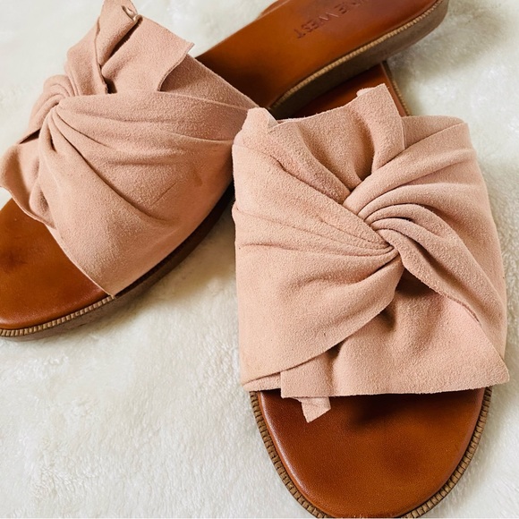 NINE WEST Suede Slip On Sandal Blush - Picture 10 of 10